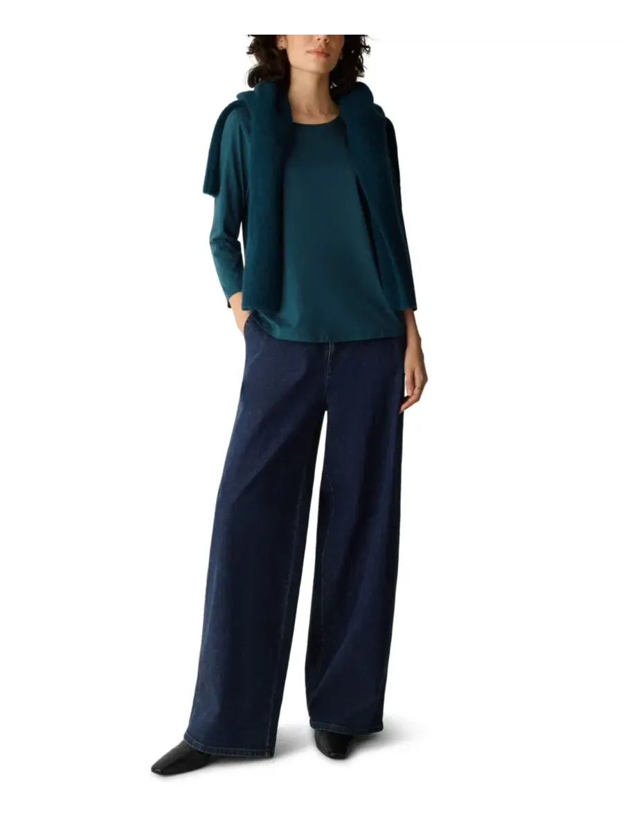 Футболка женская с круглым вырезом и рукавом 3/4 Eileen Fisher, Celadon Spring — изображение 14 из 16