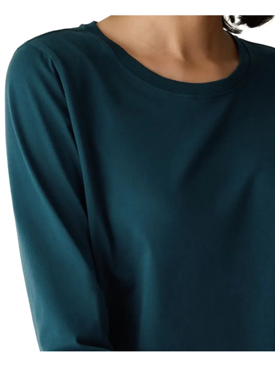 Футболка женская с круглым вырезом и рукавом 3/4 Eileen Fisher, Celadon Spring — изображение 16 из 16