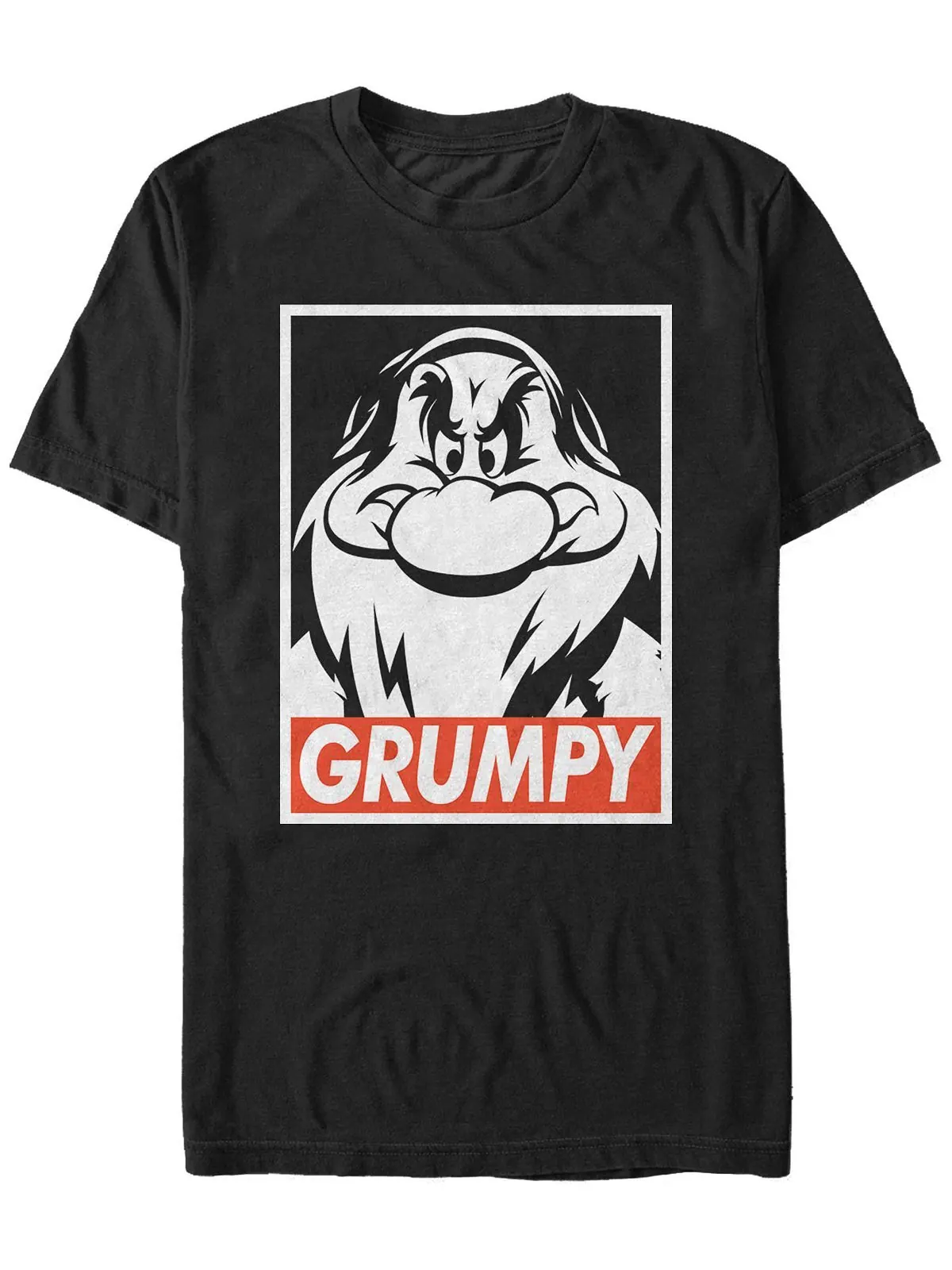 Мужская футболка с коротким рукавом disney snow white i'm with grumpy Fifth Sun — изображение 1 из 1, черный
