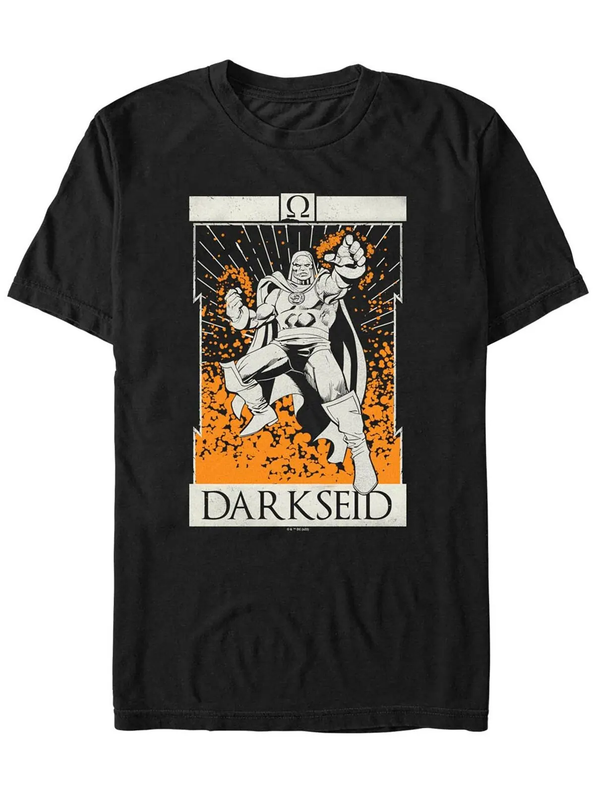 Мужская футболка с короткими рукавами darkseid tarot league league Fifth Sun — изображение 1 из 1, черный