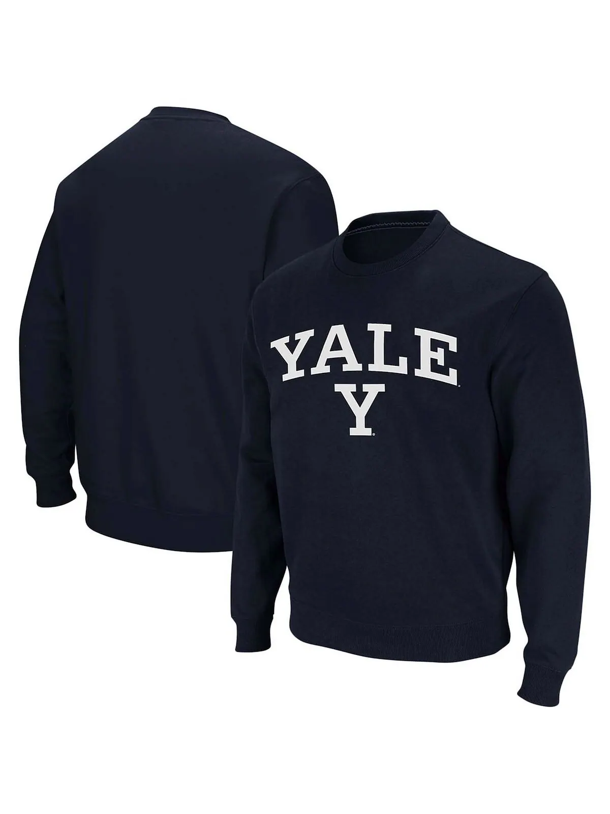 Мужская темно-синяя толстовка с круглым вырезом с логотипом yale bulldogs arch Colosseum — изображение 2 из 5, темно-синий