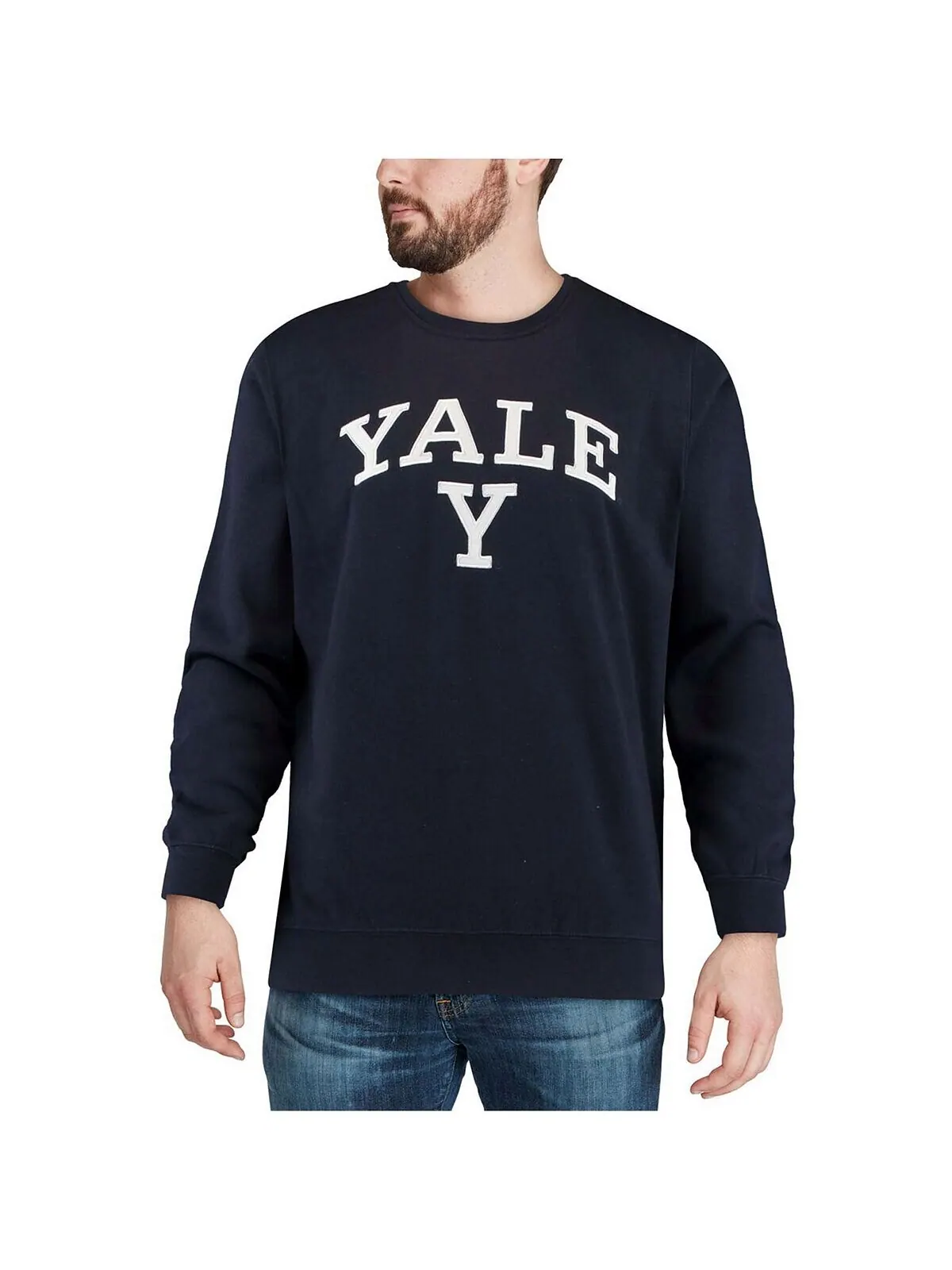 Мужская темно-синяя толстовка с круглым вырезом с логотипом yale bulldogs arch Colosseum — изображение 5 из 5, темно-синий