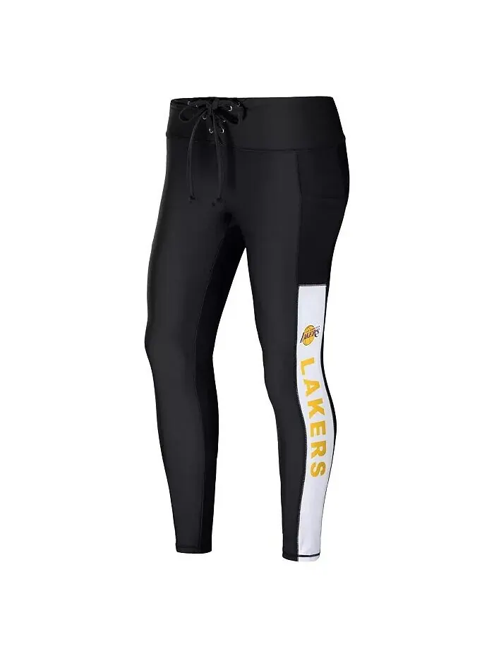 Женские черные леггинсы Los Angeles Lakers Wear By Erin Andrews — изображение 2 из 3