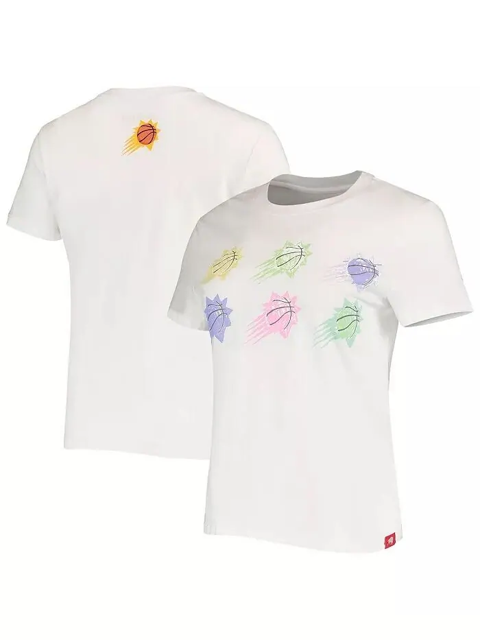 Женская белая футболка Phoenix Suns Street Capsule Arcadia Sportiqe — изображение 1 из 3