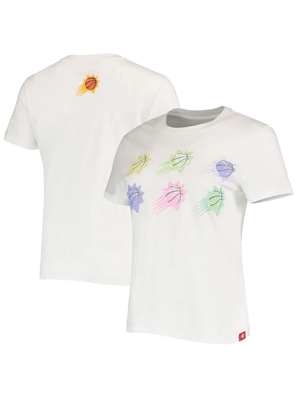 Женская белая футболка Phoenix Suns Street Capsule Arcadia Sportiqe — изображение 1 из 3, белый
