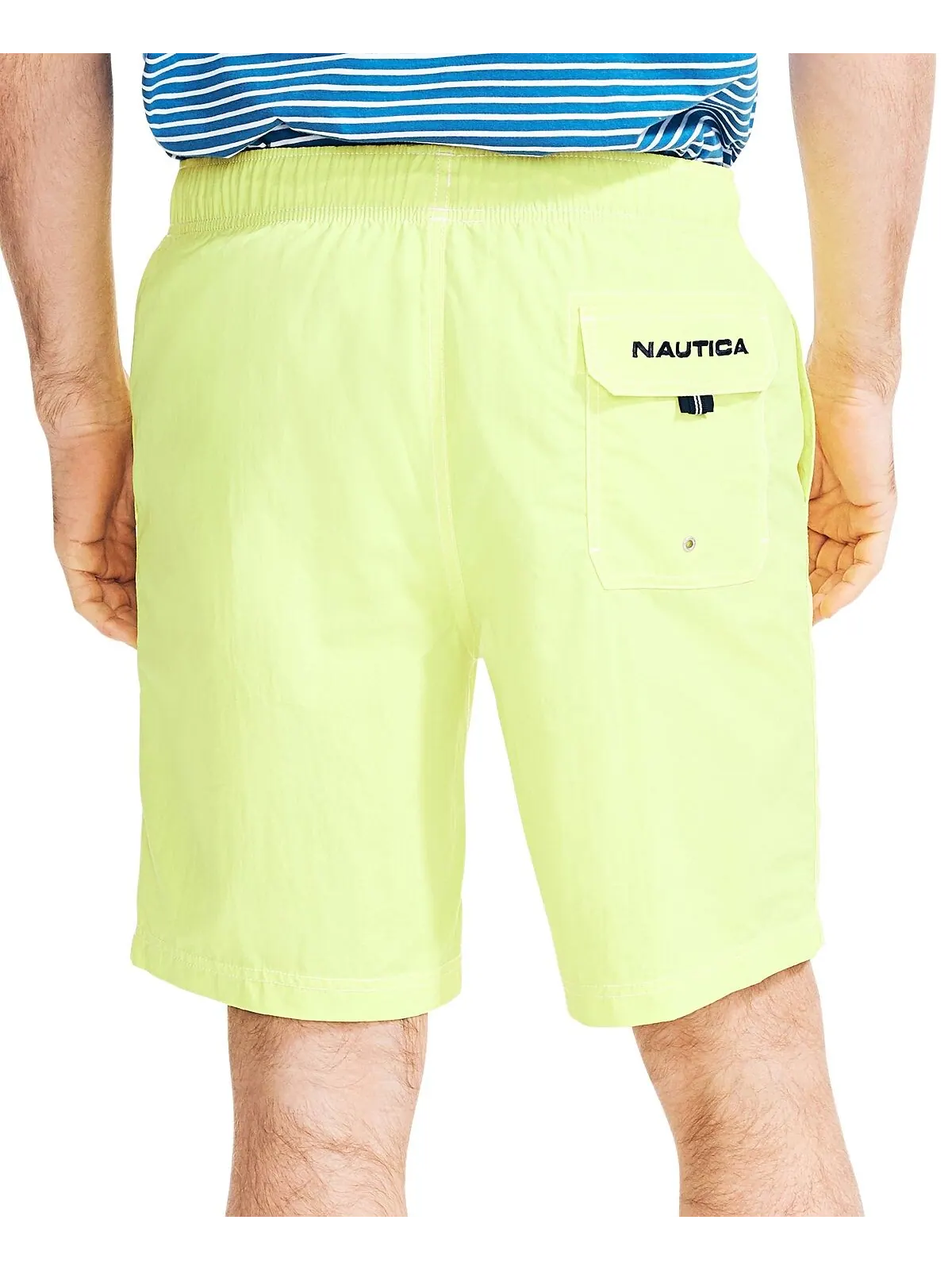 Мужские быстросохнущие нейлоновые плавки 5 и 8 дюймов Nautica — изображение 3 из 7, желтый