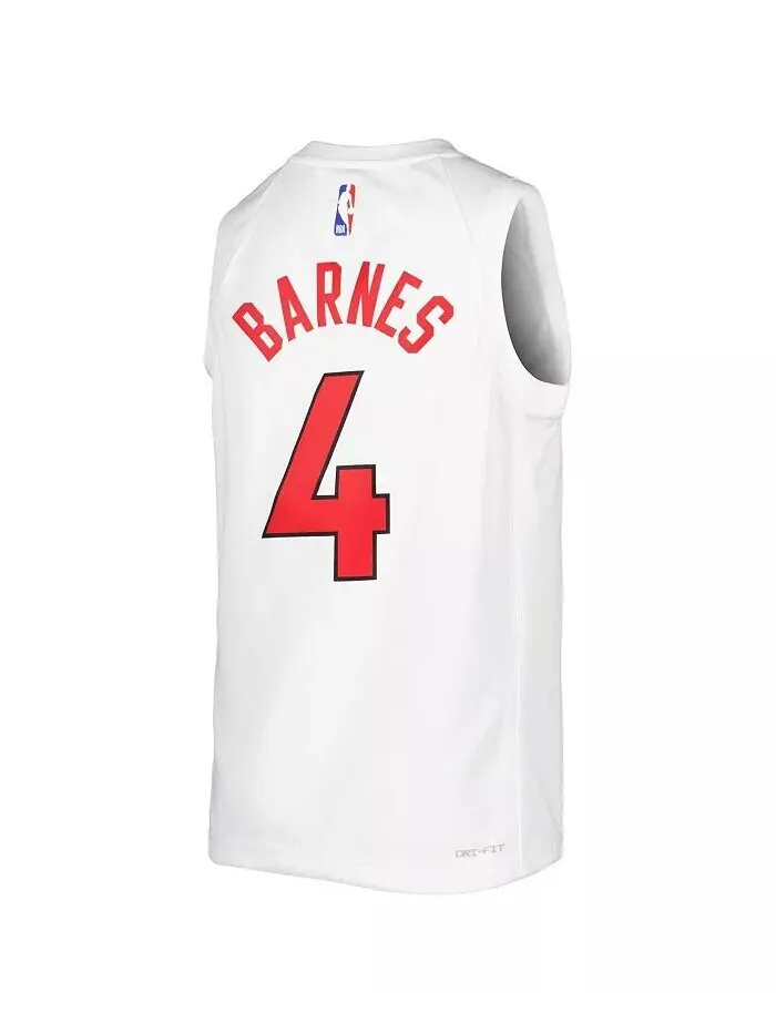 Джерси Big Boys Scottie Barnes White Toronto Raptors 2021/22 Swingman Player — Association Edition — изображение 2 из 3
