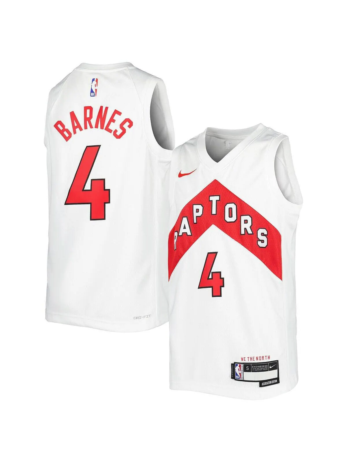 Джерси Big Boys Scottie Barnes White Toronto Raptors 2021/22 Swingman Player — Association Edition — изображение 1 из 3