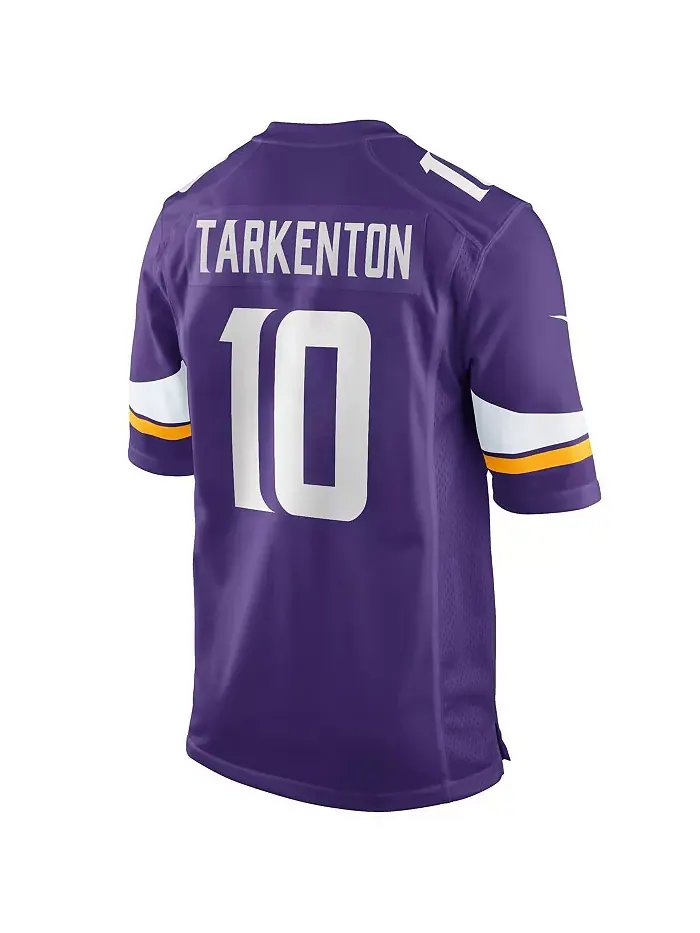 Мужская фиолетовая игровая футболка Minnesota Vikings с именем Fran Tarkenton, вышедшая из — изображение 2 из 3