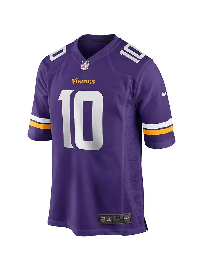 Мужская фиолетовая игровая футболка Minnesota Vikings с именем Fran Tarkenton, вышедшая из — изображение 3 из 3