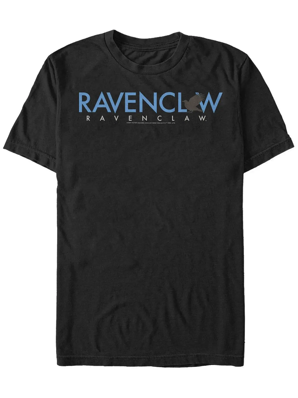 Мужская футболка с короткими рукавами и текстовым логотипом «Гарри Поттер» Ravenclaw Fifth Sun — изображение 1 из 1, черный