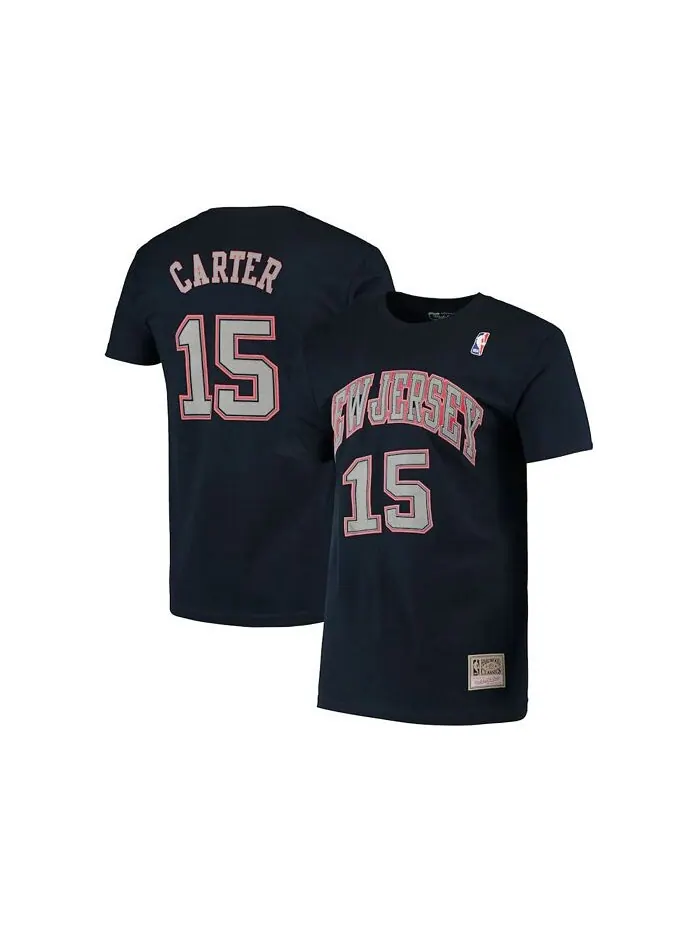 Мужская футболка New Jersey Nets HD с принтом Player — Vince Carter Mitchell & Ness — изображение 1 из 1, темно-синий