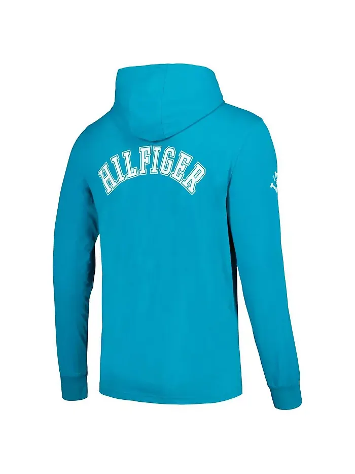 Мужская толстовка с длинным рукавом Aqua Miami Dolphins Morgan Tommy Hilfiger — изображение 3 из 3
