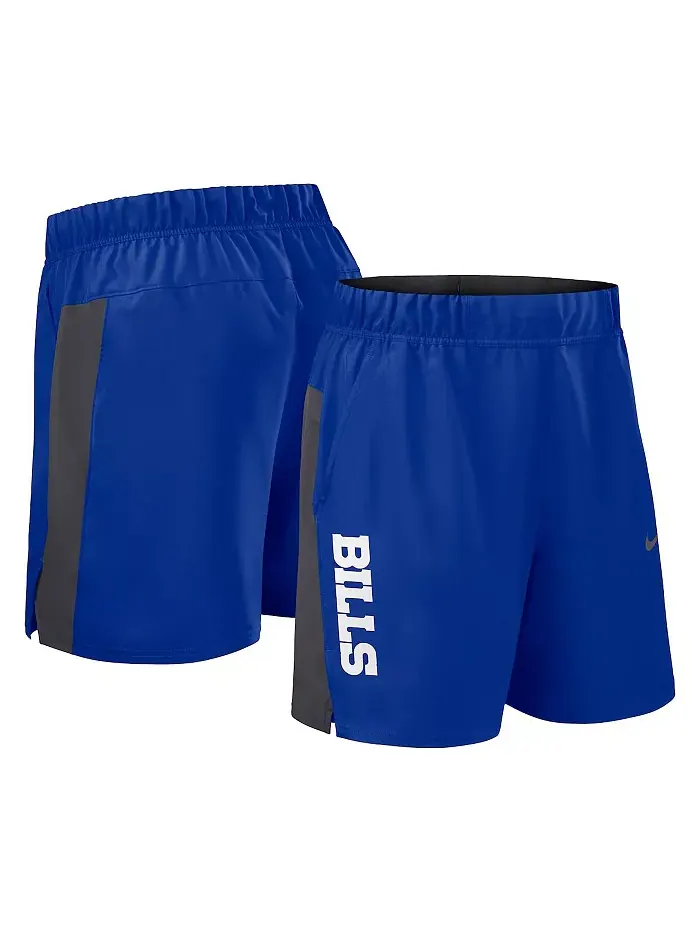 Мужские шорты для победы Royal Buffalo Bills из плетеной ткани Performance Nike