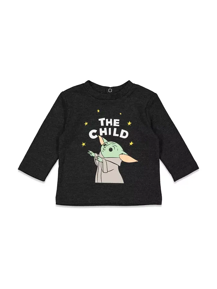 Комплект для мальчиков Baby Boys Yoda: боди, футболка и штаны (4 предмета) Star Wars — изображение 2 из 11