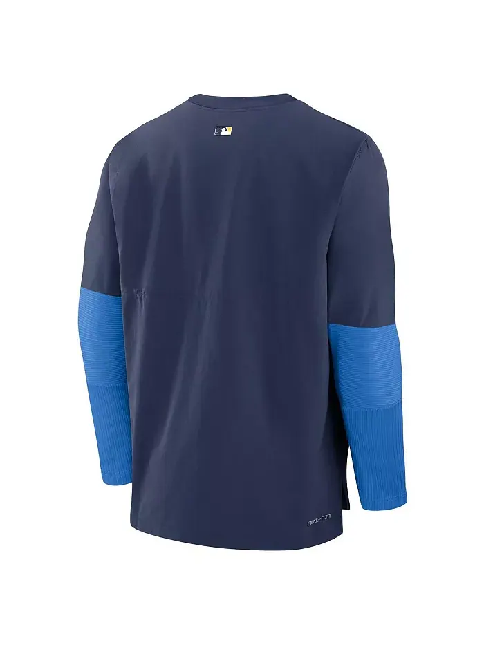 Мужская синяя толстовка Minnesota Twins 2024 City Connect Authentic Collection Player Tri-Blend — изображение 2 из 3