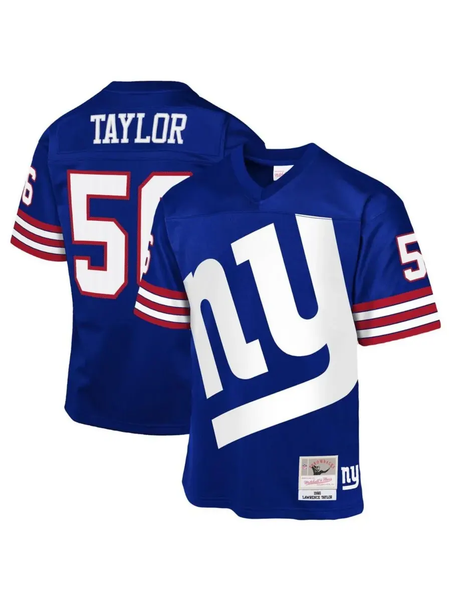 Детская футболка Лоуренса Тейлора Рояла из команды New York Giants, выпущенная в 1986 году, в стиле — изображение 1 из 3