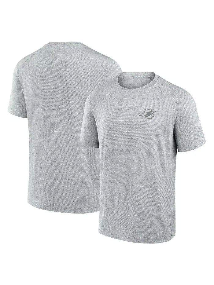 Мужская серая футболка Miami Dolphins Front Office Tech Fanatics Signature — изображение 1 из 3