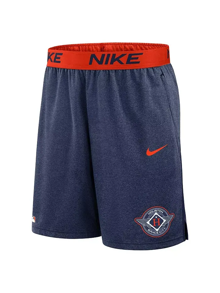 Мужские вязаные шорты Houston Astros 2025 City Connect Authentic Collection в цвете Navy/Orange Nike — изображение 2 из 3
