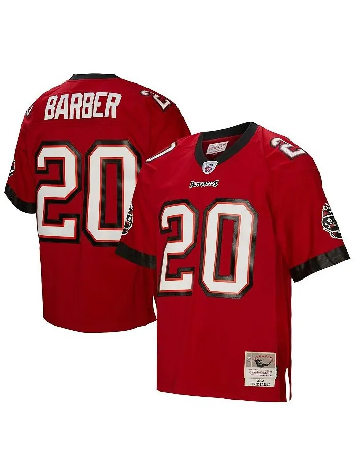 Мужская футболка Ronde Barber Red Tampa Bay Buccaneers 2002 Legacy, пенсионер Mitchell & Ness