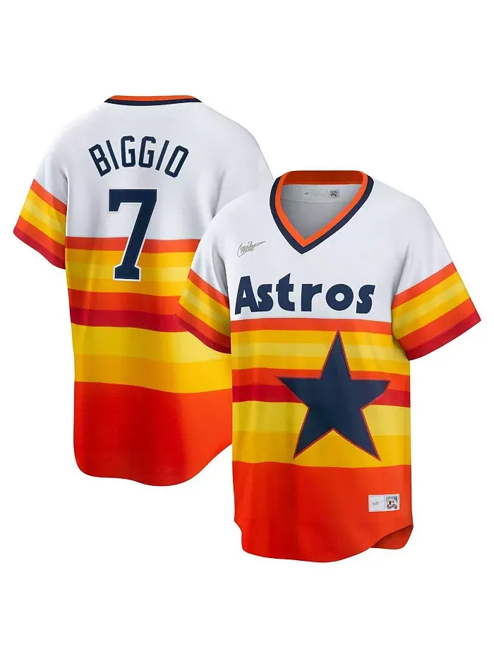Мужская реплика футболки Craig Biggio Houston Astros Coop Player Nike — изображение 1 из 3