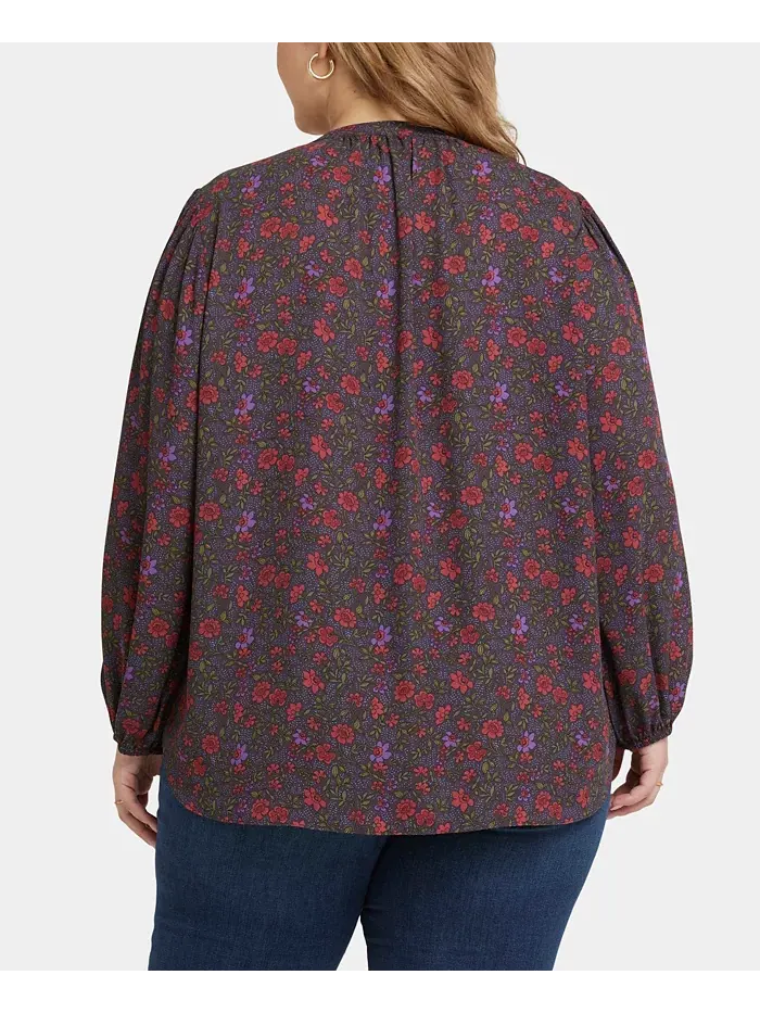 Блуза с пышными рукавами Plus Size Popover NYDJ — изображение 3 из 3