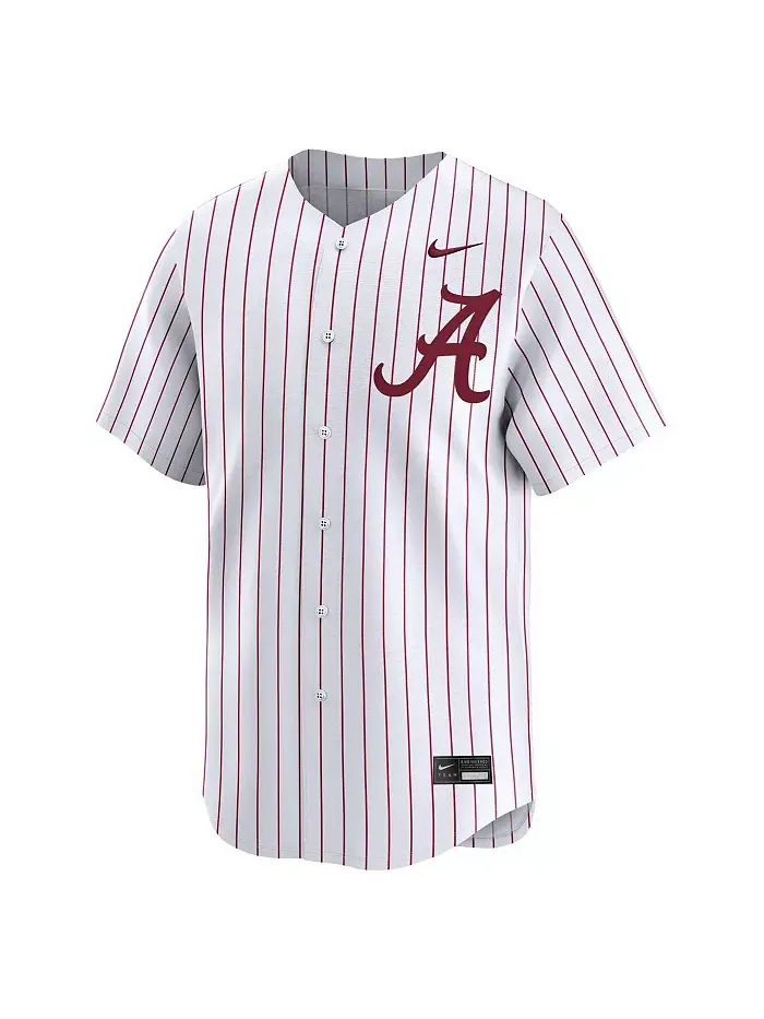 Мужская белая бейсбольная джерси Alabama Crimson Tide College Limited Nike — изображение 3 из 3