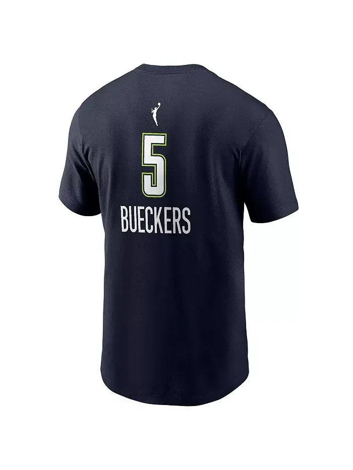 Мужская футболка "Paige Bueckers Navy Dallas Wings 2025 WNBA Draft Explorer Edition" с именем и — изображение 3 из 3