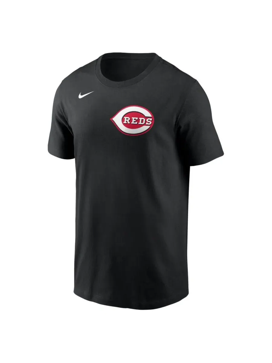 Футболка с игроком Элли Де Ла Крус Black Cincinnati Reds Nike — изображение 2 из 3, черный