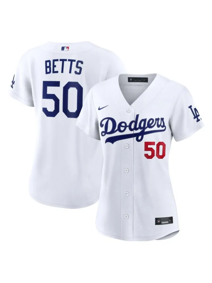 Домашний стадионный джерси Mookie Betts Los Angeles Dodgers Nike — изображение 1 из 3, белый