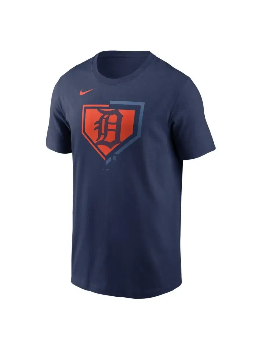 Футболка с коротким рукавом с принтом Detroit Tigers Icon Nike — изображение 2 из 4, темно-синий