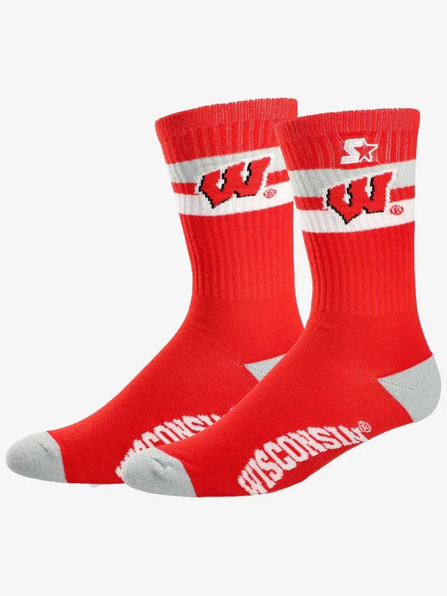Носки с графикой Wisconsin Badgers Starter — изображение 1 из 1, красный