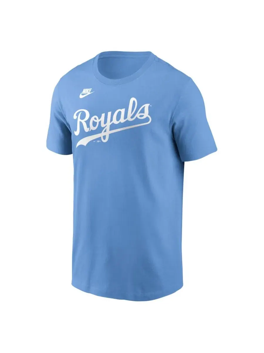 Футболка с длинным рукавом Bo Jackson Kansas City Royals Cooperstown Collection Nike — изображение 2 из 3, светлый синий