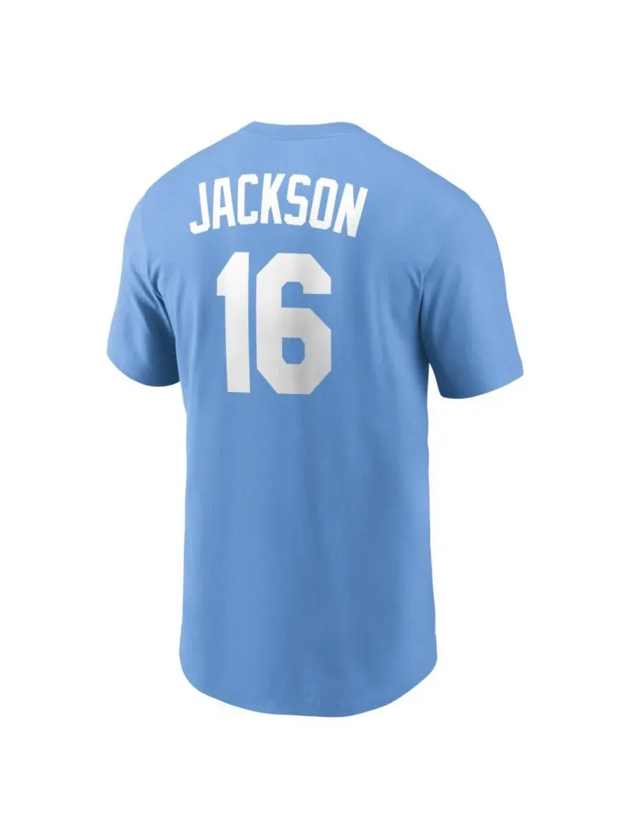 Футболка с длинным рукавом Bo Jackson Kansas City Royals Cooperstown Collection Nike — изображение 3 из 3, светлый синий