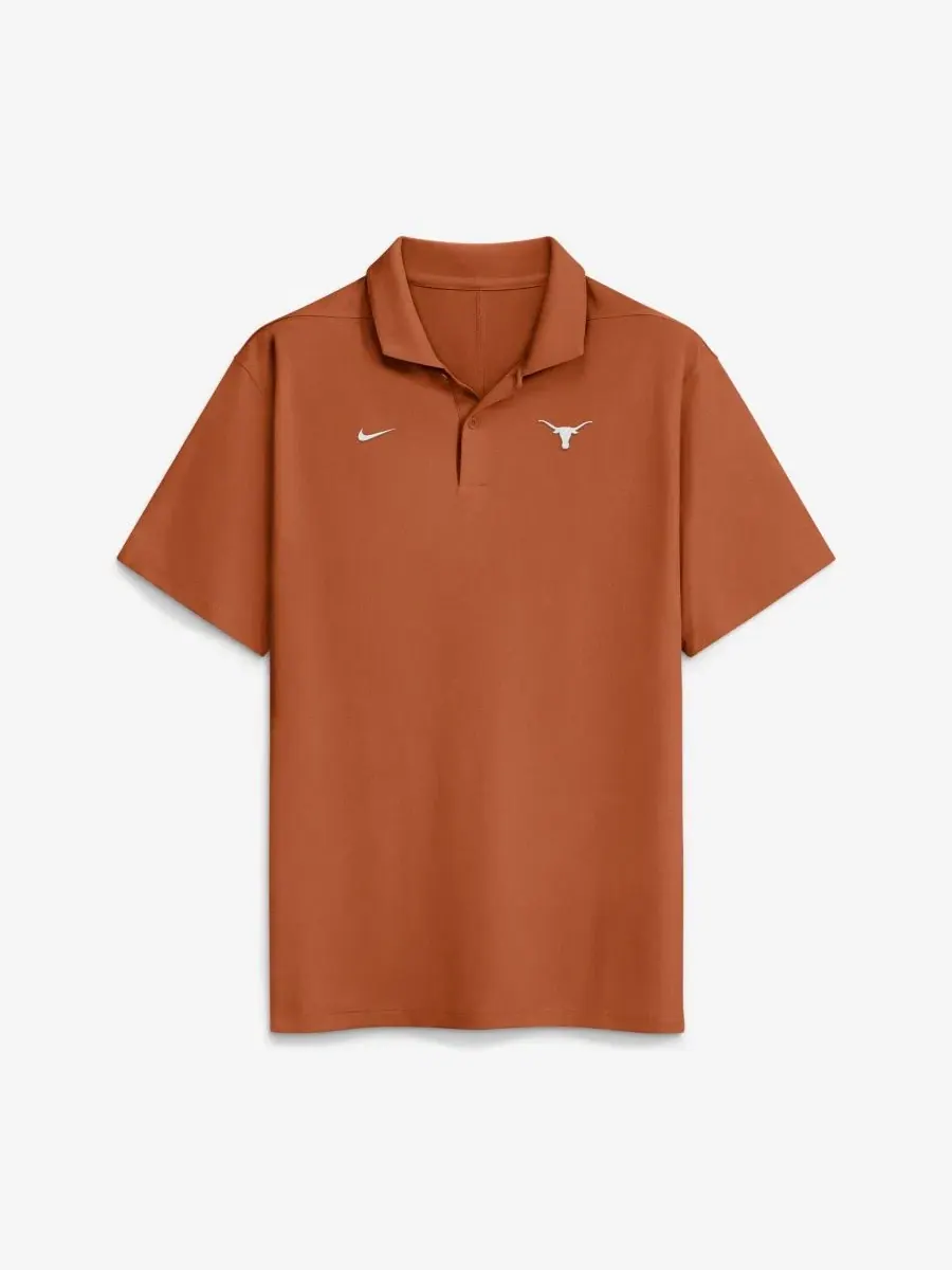 Поло Nike с технологией Dri-FIT, с вышитым логотипом команды — изображение 1 из 4, оранжевый