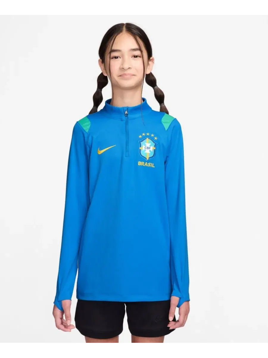 Футболка с длинным рукавом Nike Academy Pro Dri-FIT с четверть-застежкой, Brazil National Team 2026