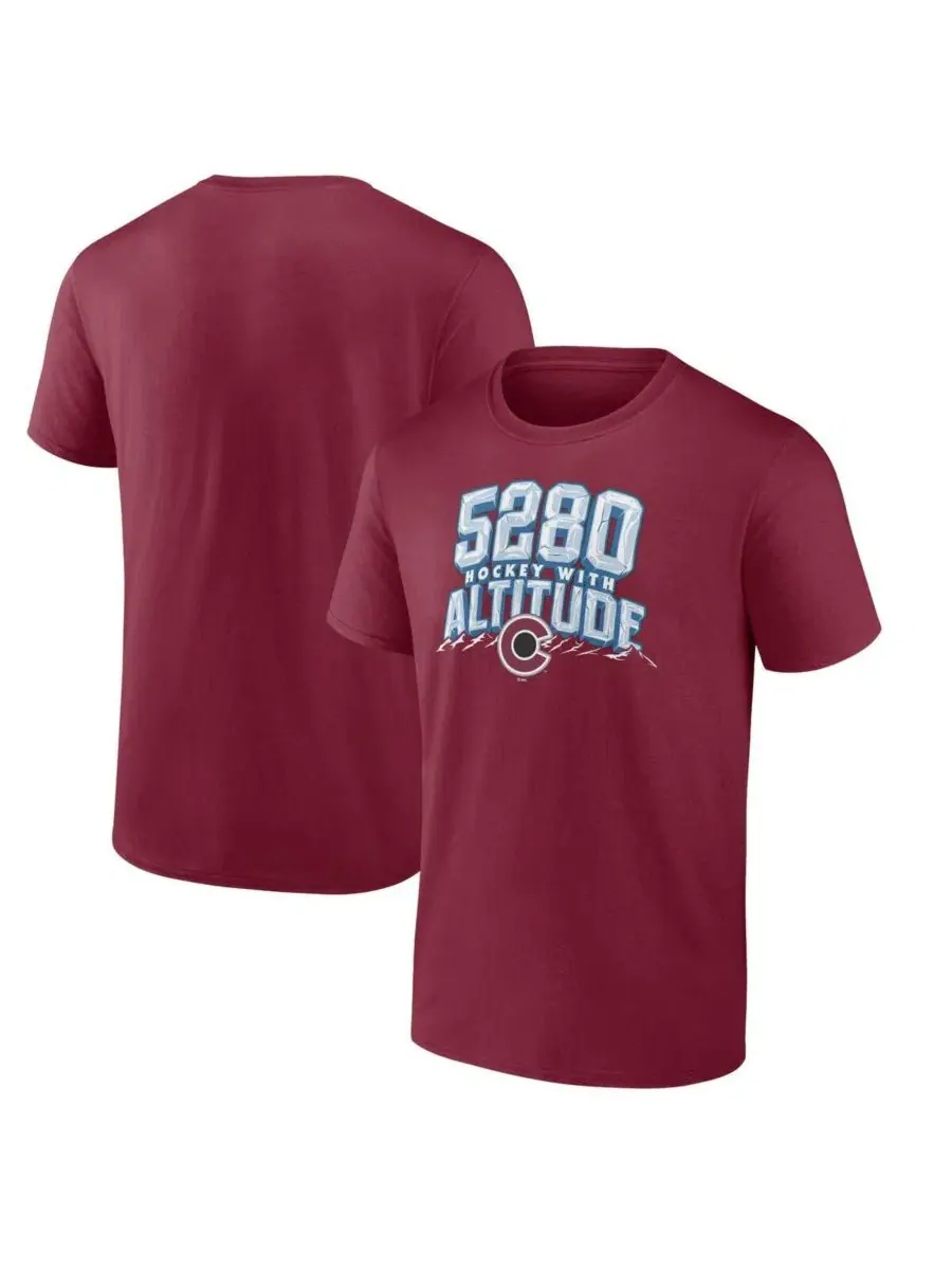 Футболка с коротким рукавом Colorado Avalanche Local Fanatics — изображение 1 из 3, бордовый