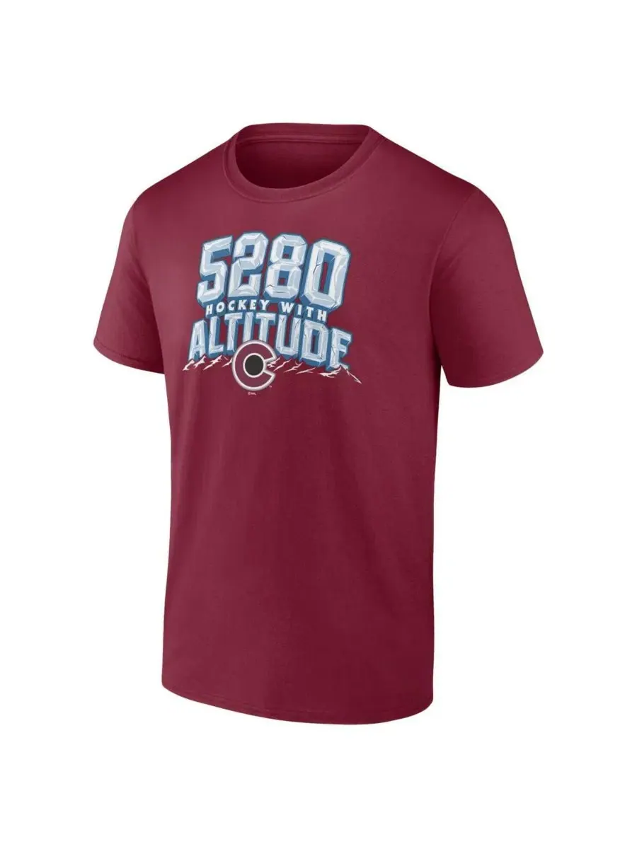 Футболка с коротким рукавом Colorado Avalanche Local Fanatics — изображение 2 из 3, бордовый