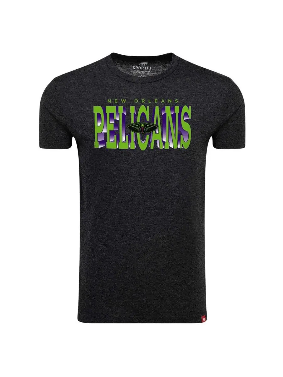 Футболка с принтом New Orleans Pelicans City Edition Sportiqe — изображение 2 из 3, черный
