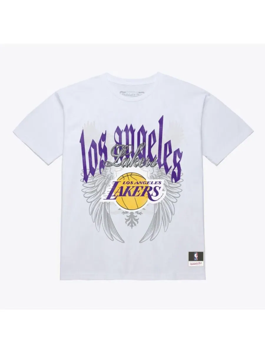 Футболка с длинным рукавом, с принтом Mitchell & Ness — изображение 1 из 2, белый