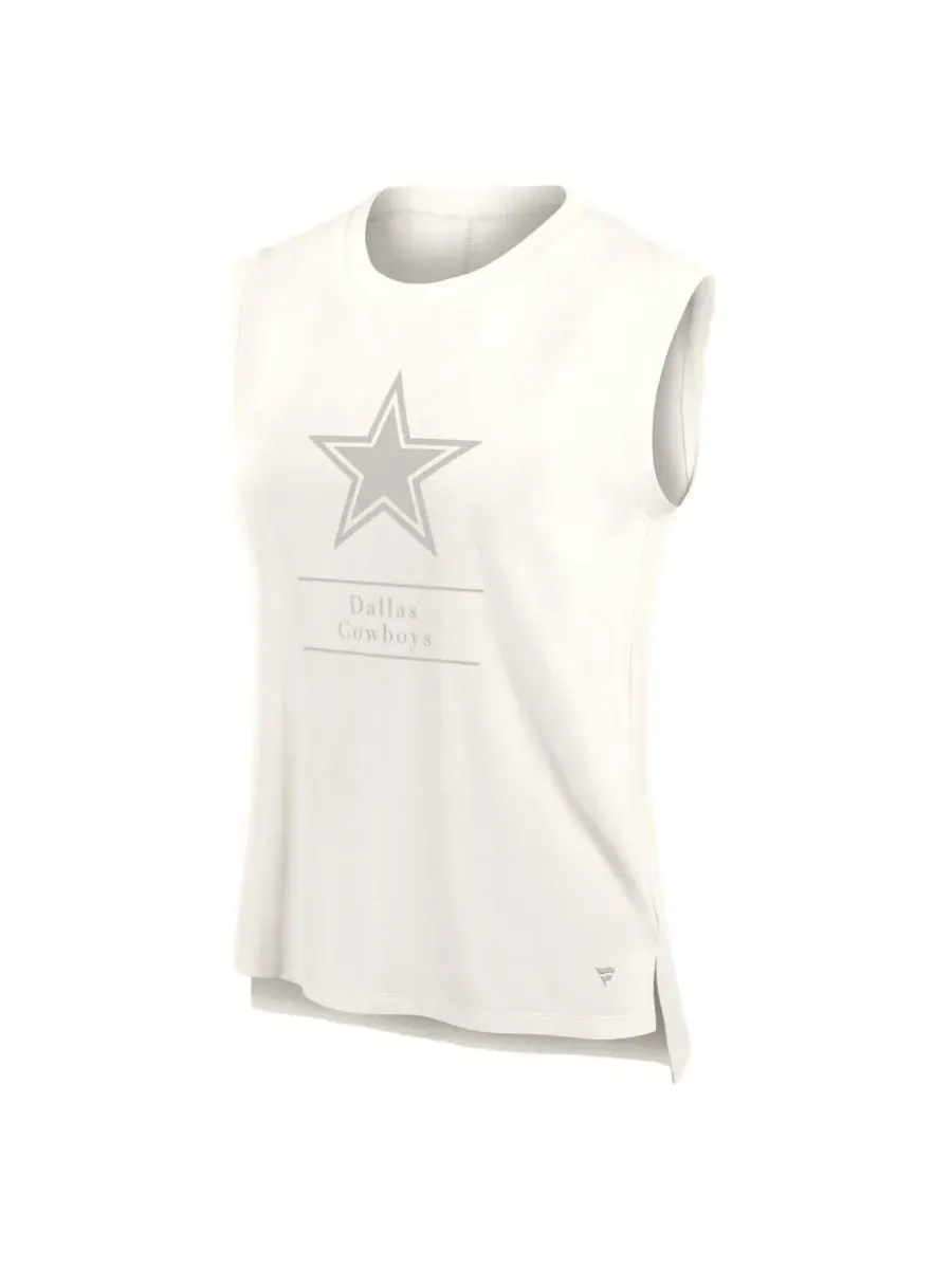 Fanatics Женская кремовая майка Dallas Cowboys Studio Embrace — изображение 2 из 3, бежевый
