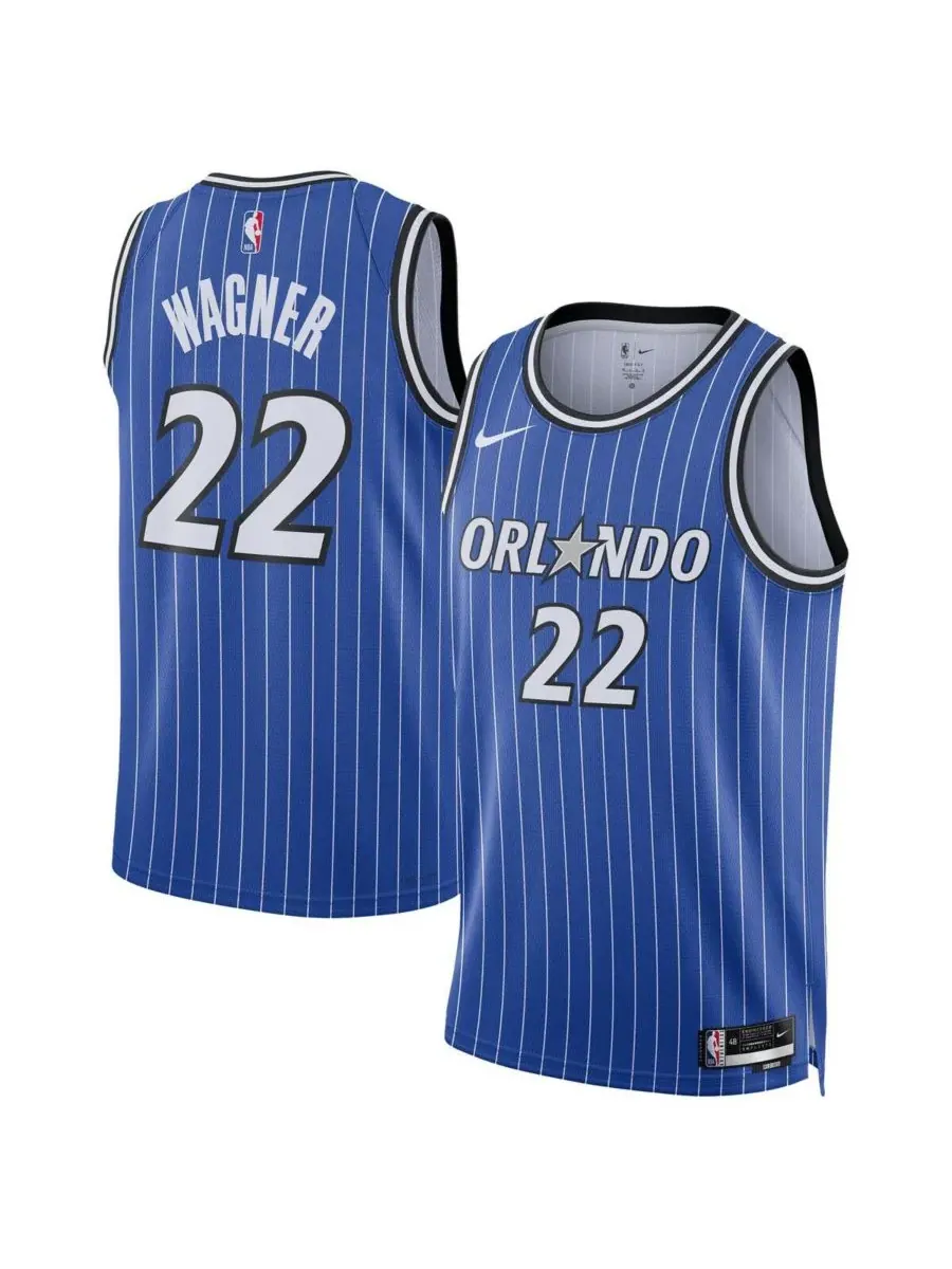 Nike Мужская и женская синяя футболка Франца Вагнера Orlando Magic Swingman Player Icon Edition — изображение 1 из 3, синий