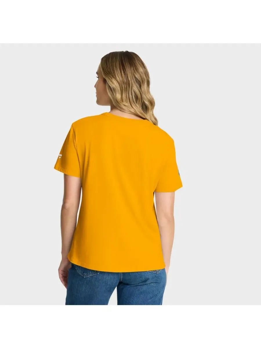 Женская золотая футболка Boston Bruins Authentic Pro Primary Fanatics — изображение 3 из 3, золото