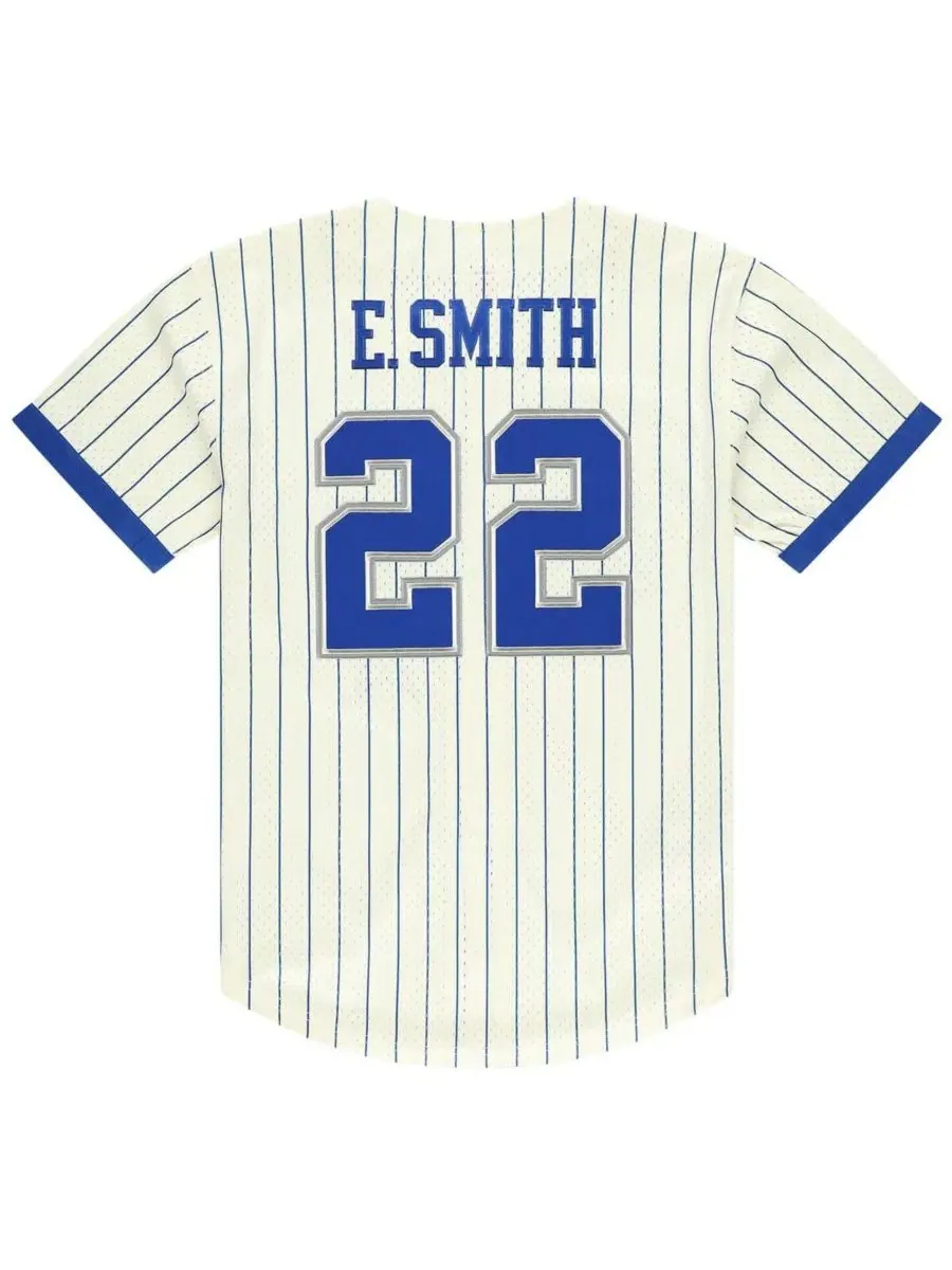 Mitchell & Ness Мужская бейсбольная майка Emmitt Smith кремового цвета с номером и сетчатой — изображение 3 из 4, бежевый