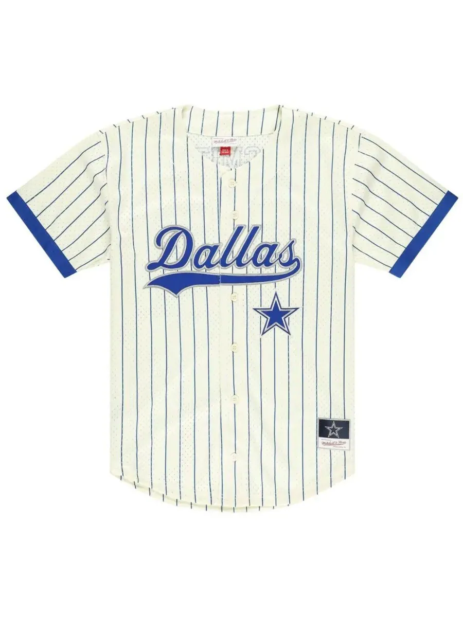 Mitchell & Ness Мужская бейсбольная майка Emmitt Smith кремового цвета с номером и сетчатой — изображение 4 из 4, бежевый