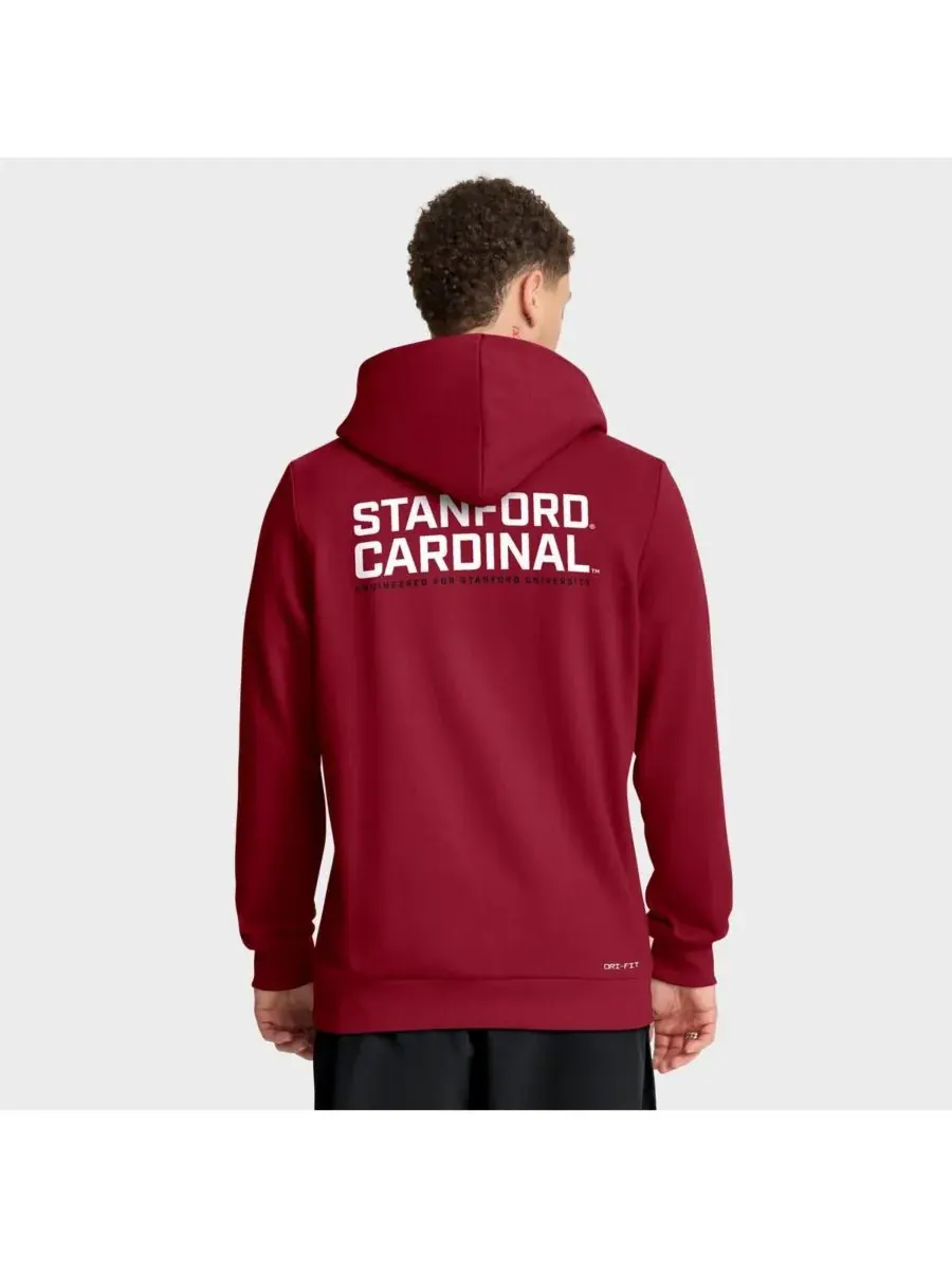 Мужская толстовка на молнии Cardinal Stanford Cardinal 2025 Sideline Standard Issue Dri-FIT Nike — изображение 2 из 3