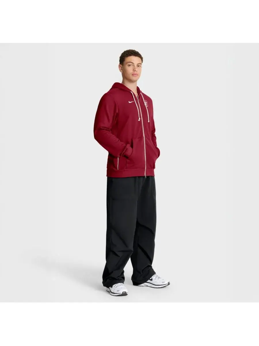 Мужская толстовка на молнии Cardinal Stanford Cardinal 2025 Sideline Standard Issue Dri-FIT Nike — изображение 3 из 3