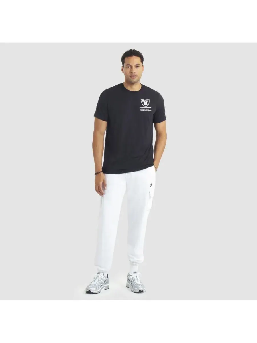 Nike Мужская черная футболка Las Vegas Raiders 2025 NFL Crucial Catch Tri-Blend Dri-FIT — изображение 3 из 5, черный