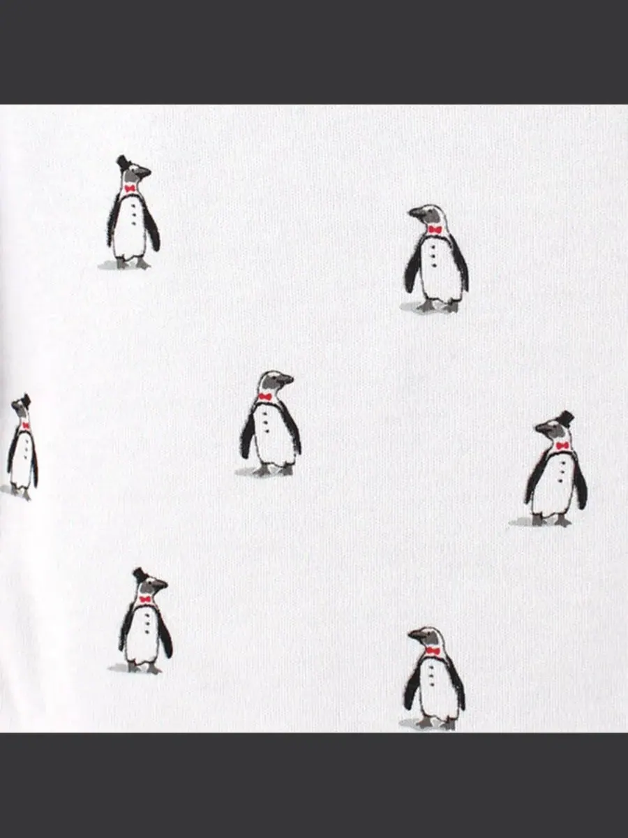Комплект из 5 мягких хлопковых боди с длинными рукавами Hudson Baby, Penguin — изображение 2 из 2