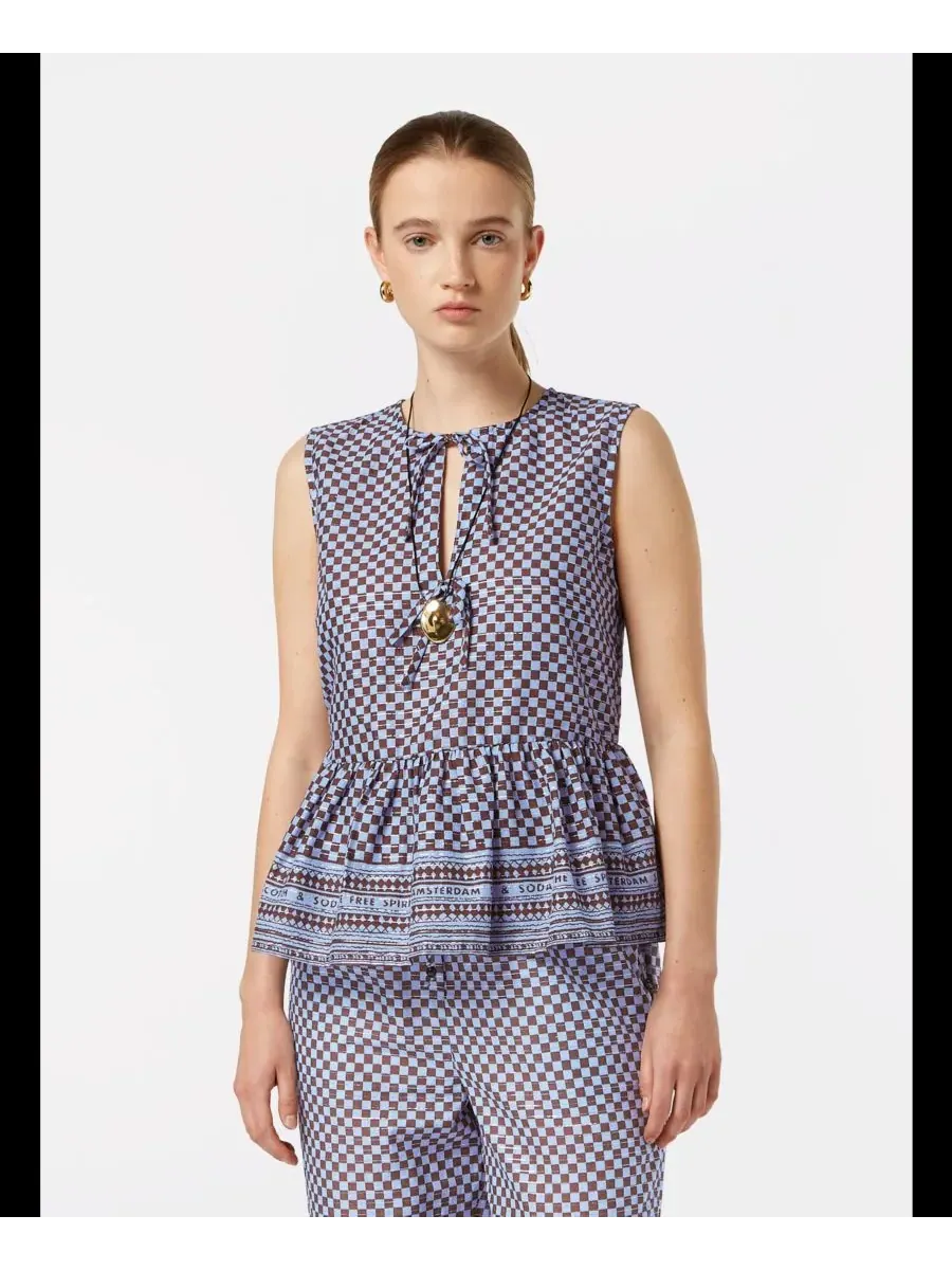 Женский топ Scotch and Soda с бантом SCOTCH & SODA, Block Print — изображение 1 из 3